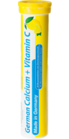 GERMAN Calcium+Vitamin C Brausetabletten